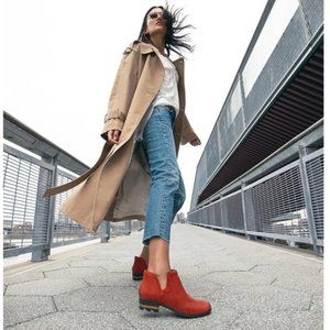 Sorel Lolla Cutout Bootie Carnelian Red 